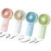 Colorful handheld mini fan, portable silent USB charging mini desktop fan Item Picture